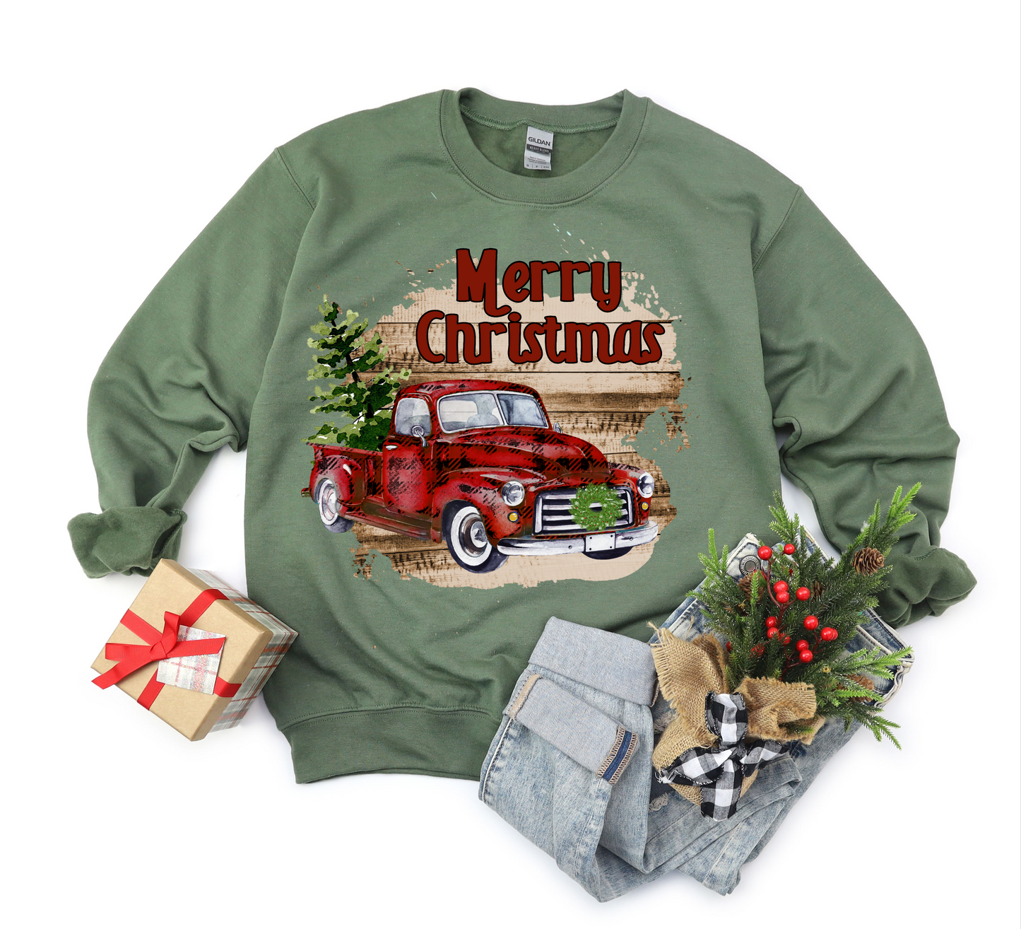 Vintage Truck Merry Christmas