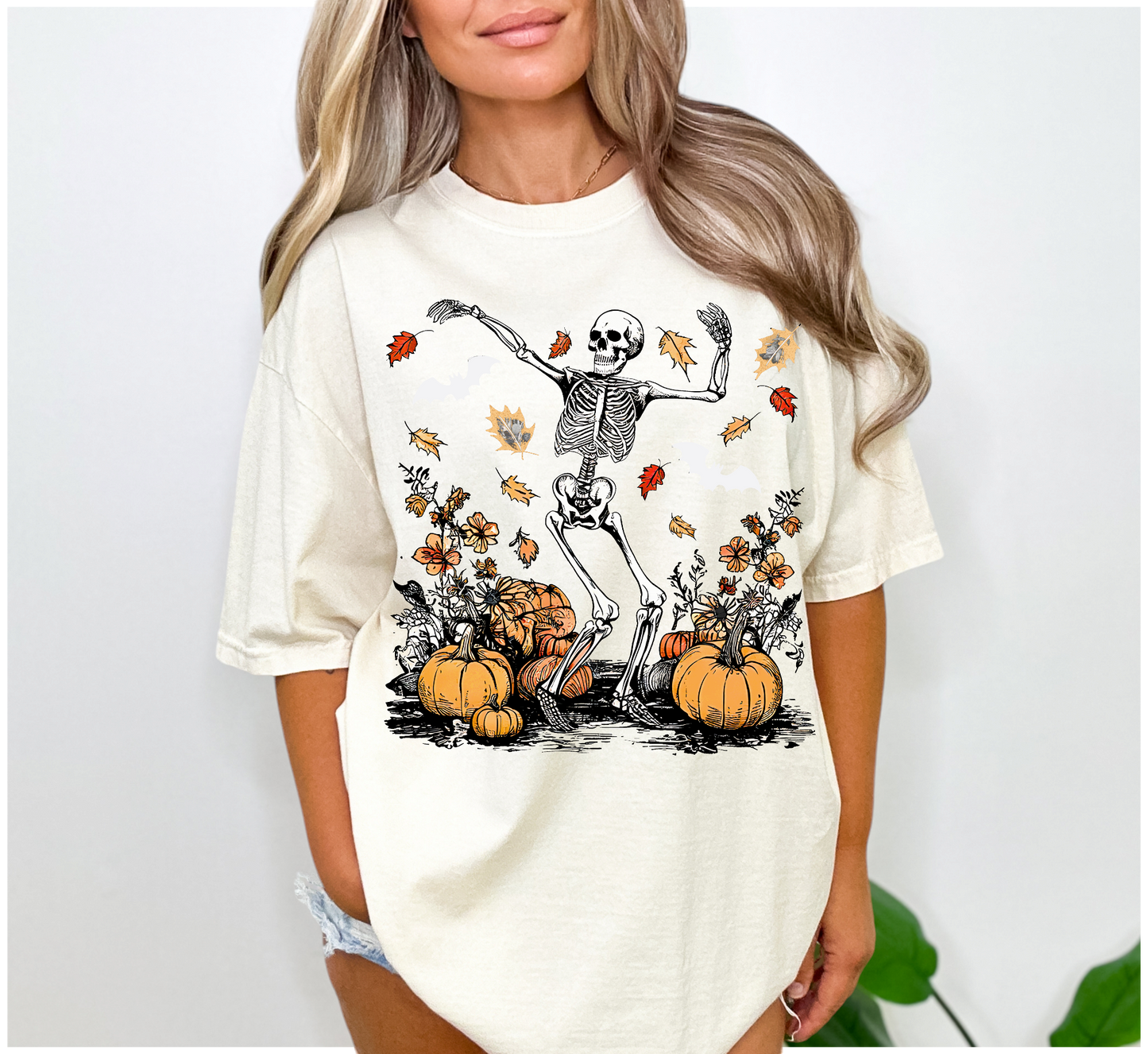 Dancing Skeleton  Halloween DTF Transfer