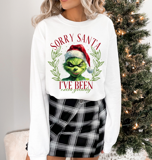 Sorry Santa I've Been Grinchy DTF Transfer