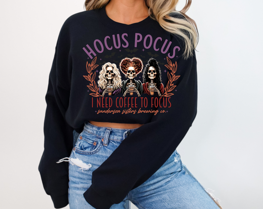 Hocus Pocus Need Coffee to Focus DTF Transfer